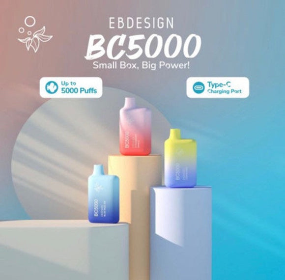 BC5000 Disposable Vape 4% by EB Design - 3pc
