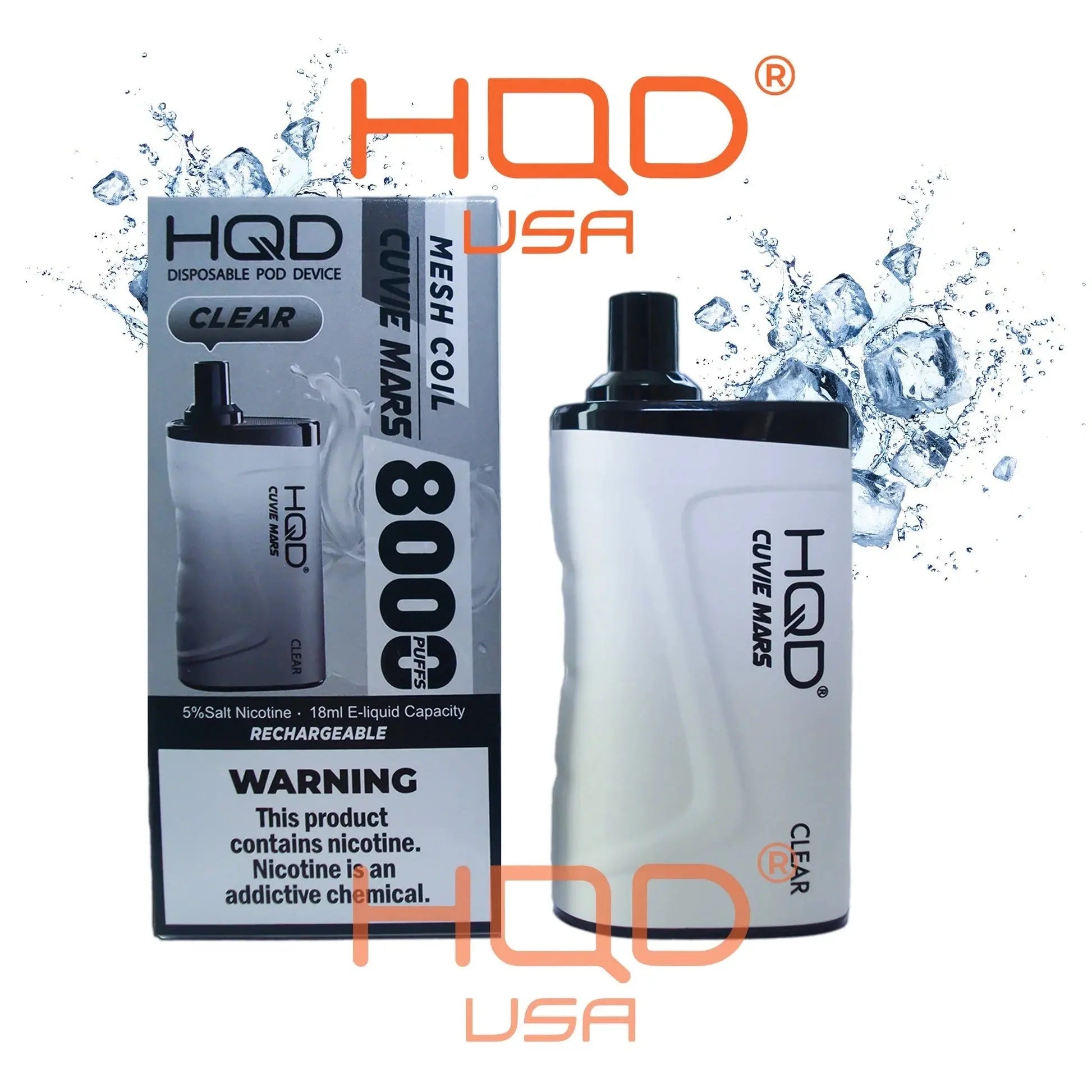 elf bar vape uk HQD Cuvie MARS Disposable Vape Device [8000 Puffs] - 5PK
